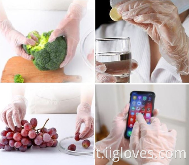 Guanti usa e getta pvc guanti in plastica usa e getta TPE guanti in PVC